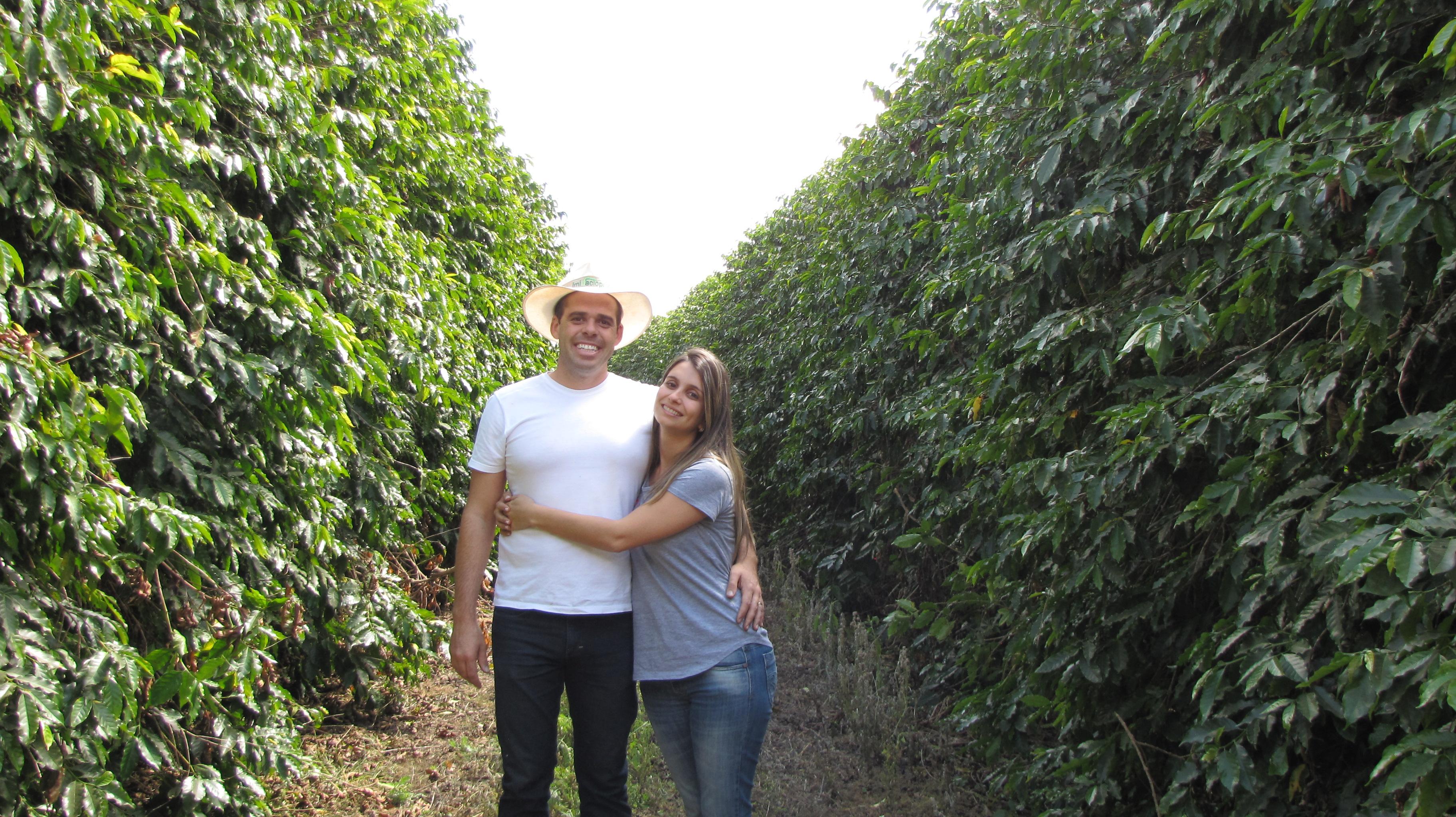 People grew this coffee in brazil